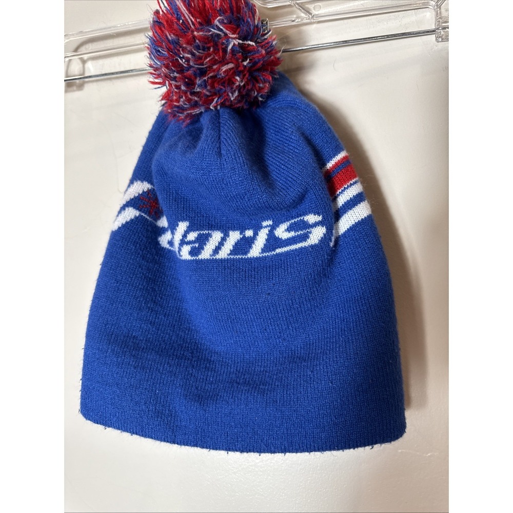 Vintage / Polaris / Blue‎ Red  / Beanie w/ Pom